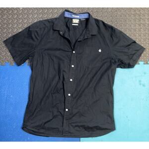 Volcom men’s button up short sleeve black XL